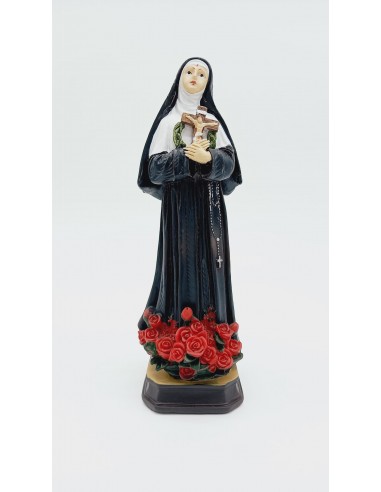STATUA SANTA RITA CON ROSE CM.20