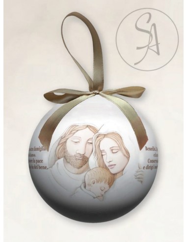 Pallina Natalizia Sacra Famiglia con...