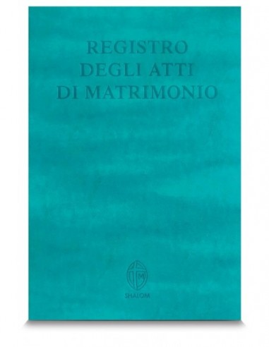 Libro Registro degli atti di matrimonio