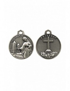 Medaglia Medjugorje in argento 925
