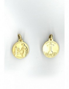 Medaglia Medjugorje in argento 925 bagnata oro